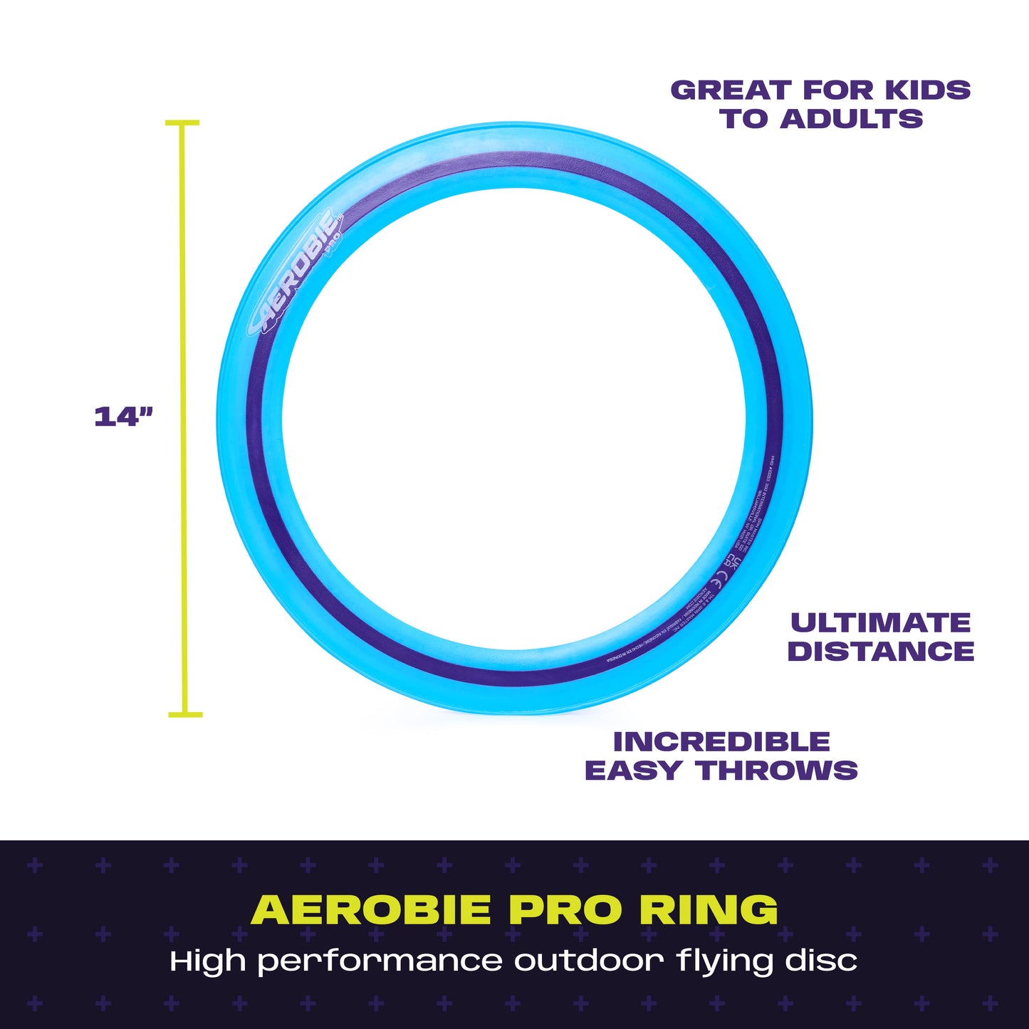 Aerobie Pro 13" Ring Disc Frisbee 5+