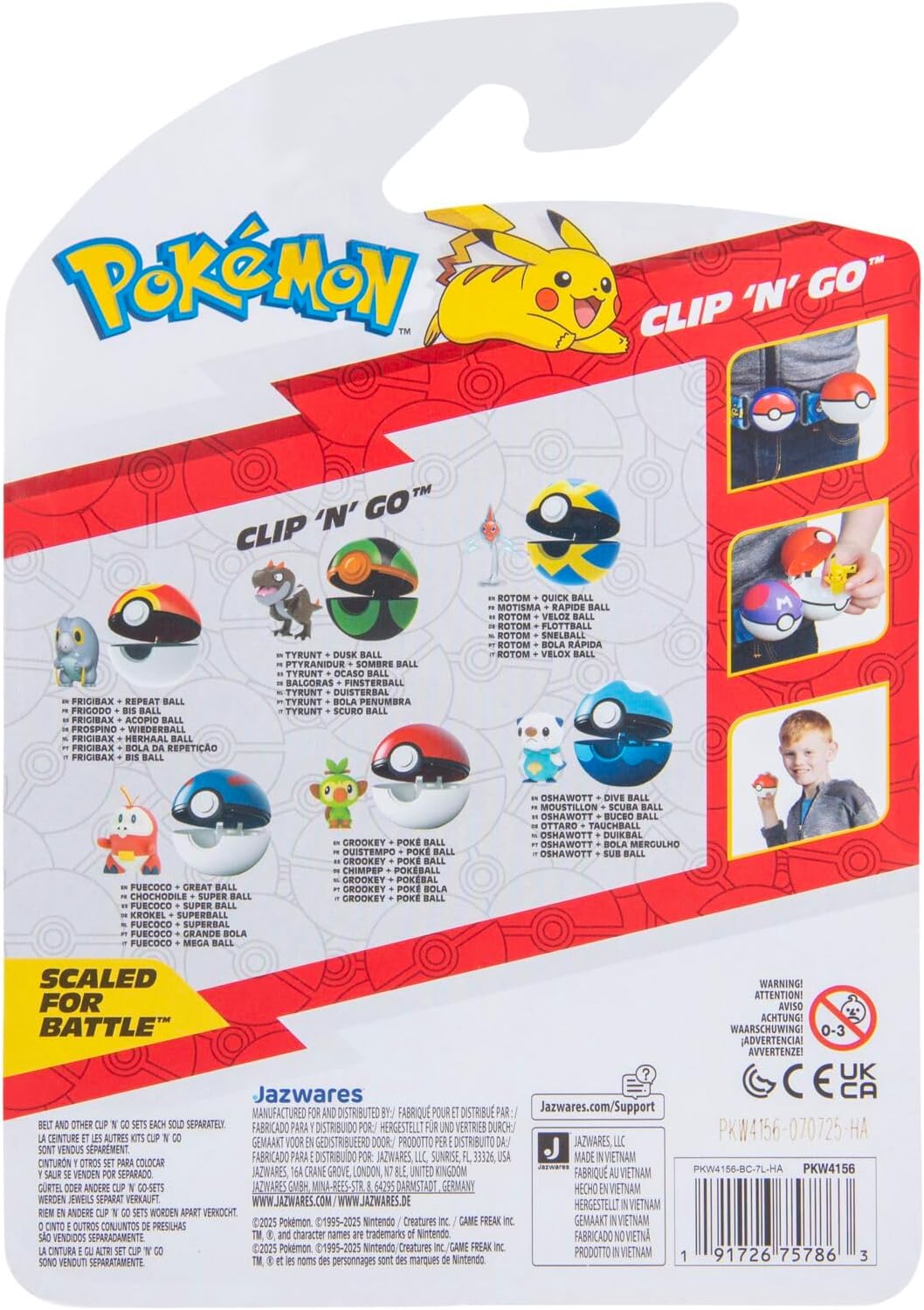 Fuecoco & Great Ball Pokémon Clip ‘N’ Go Ball 4+