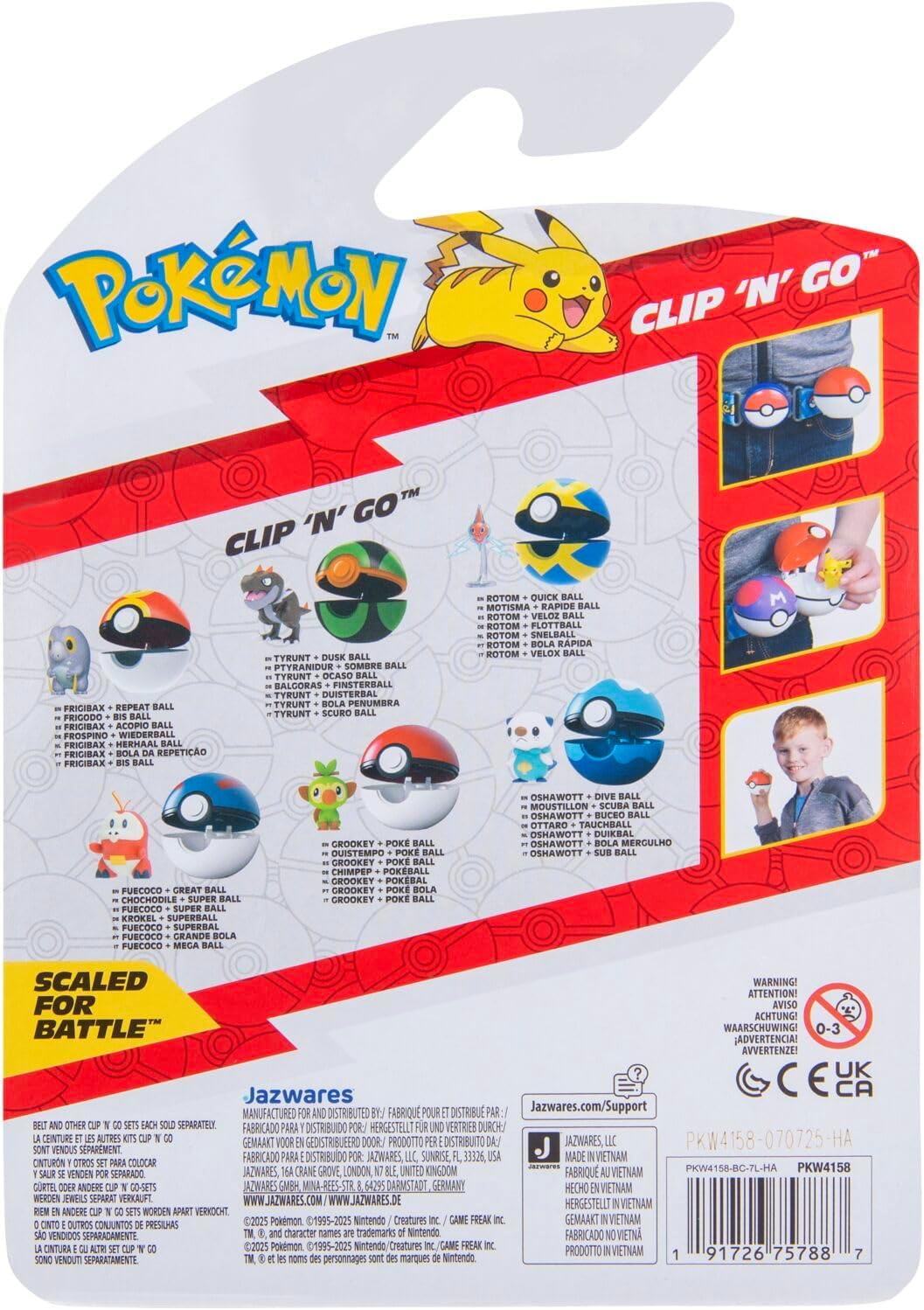 Oshawott & Dive Ball Pokémon Clip ‘N’ Go Ball 4+