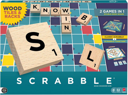 Scrabble (Wood Refresh) by Mattel 8+
