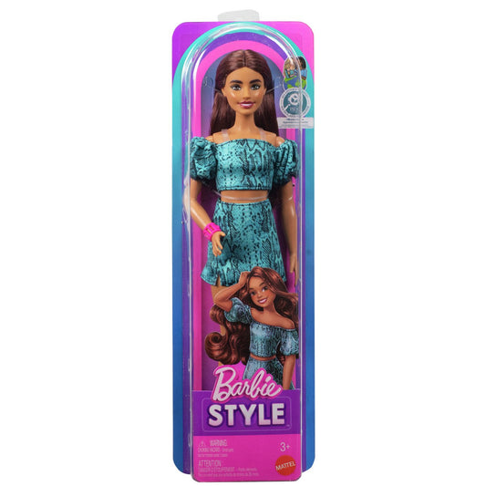 Barbie Fashionistas Doll #250 Teal Animal Print by Mattel +3