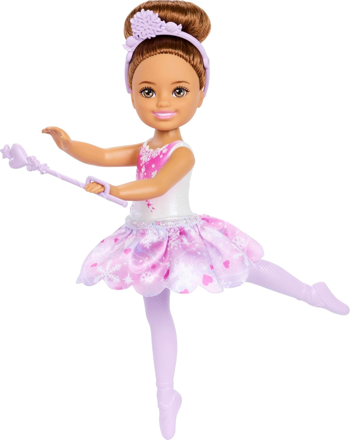 Barbie in the Nutcracker Chelsea Snowfairy Doll Brown Hair by Mattel 3+
