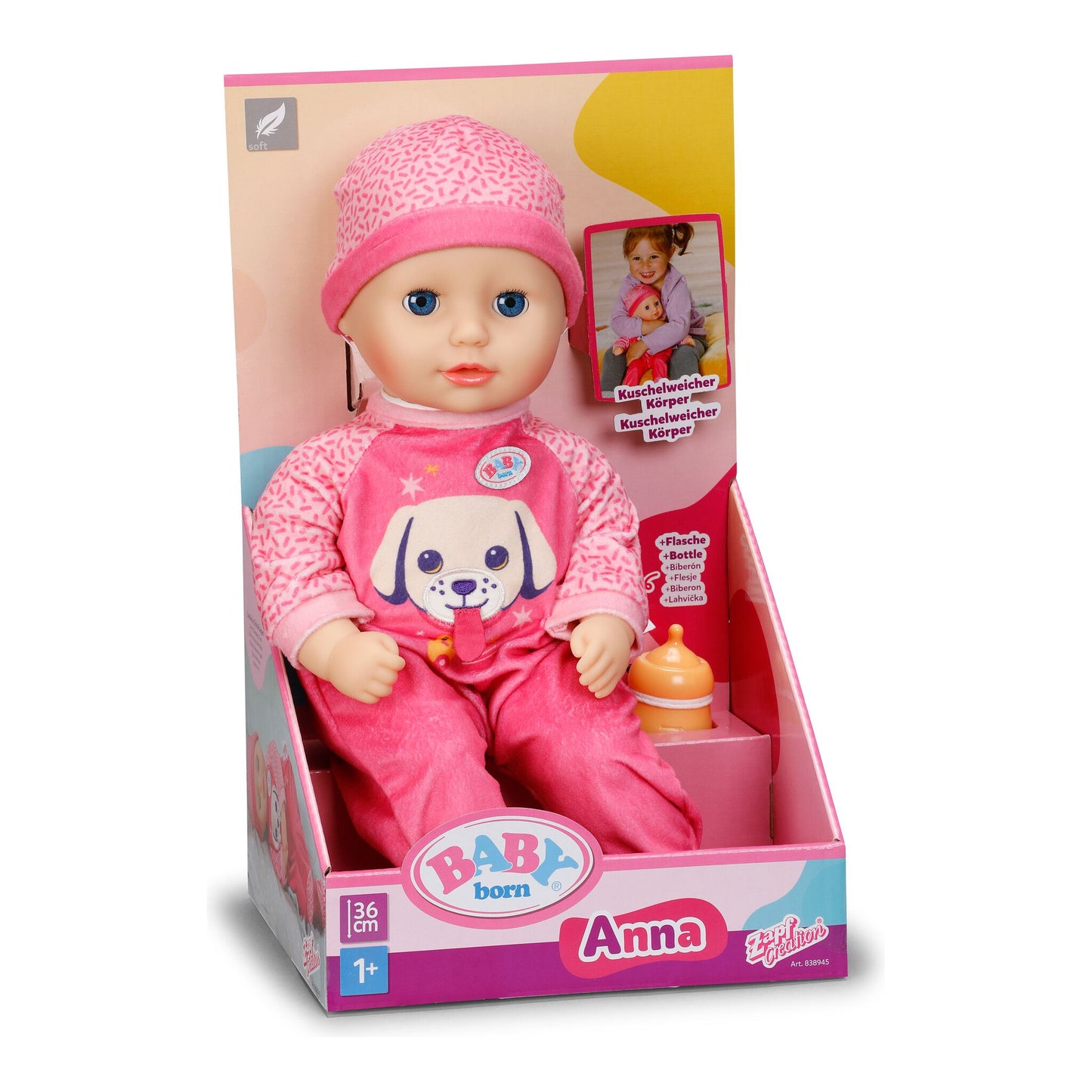 Baby Born Doll Anna Pink 36 cm 1+
