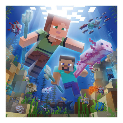 Ravensburger Minecraft 3x49 Jigsaw Puzzle 5+