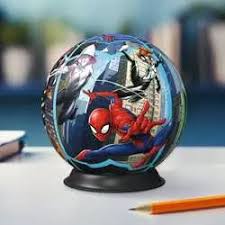 3D Puzzle 72pc Spiderman Ball Puzzle by Ravensburger 6+