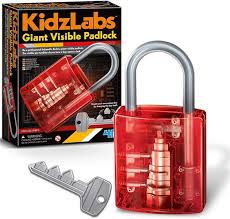 Giant Visible Padlock by KidzLabs 4M 8+