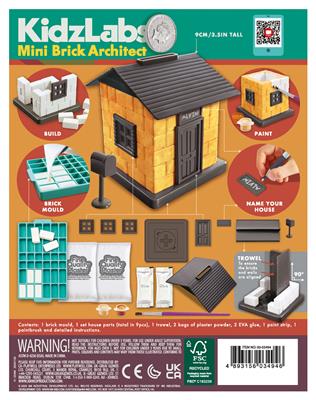 Mini Brick Architect by KidzLabs 4M 5+