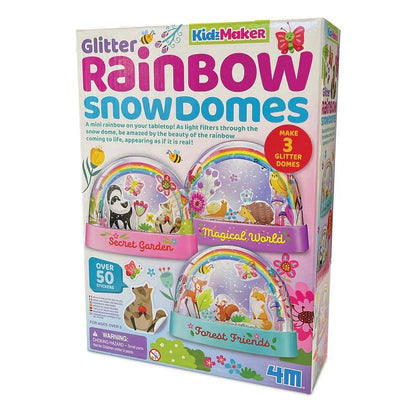 Glitter Rainbow Snow Domes Making Kit by 4M Creative 5+