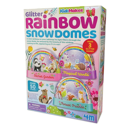Glitter Rainbow Snow Domes Making Kit by 4M Creative 5+