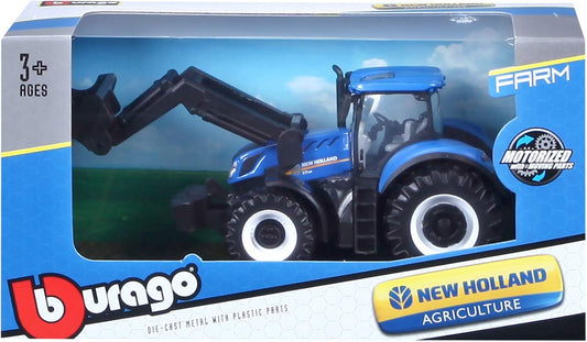 10 cm New Holland T7.315 HD Tractor with Loader by Bburago 3+
