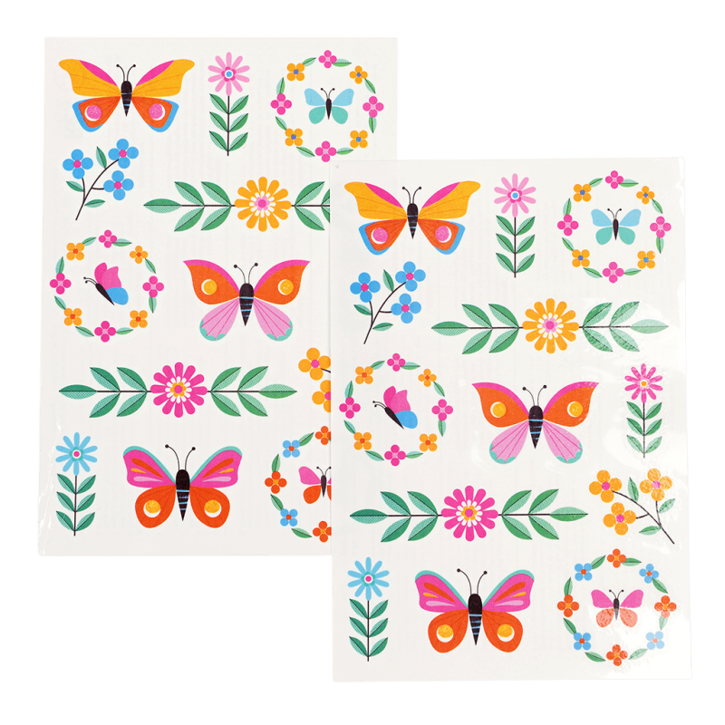 Temporary tattoos - Floral Flutter 3+