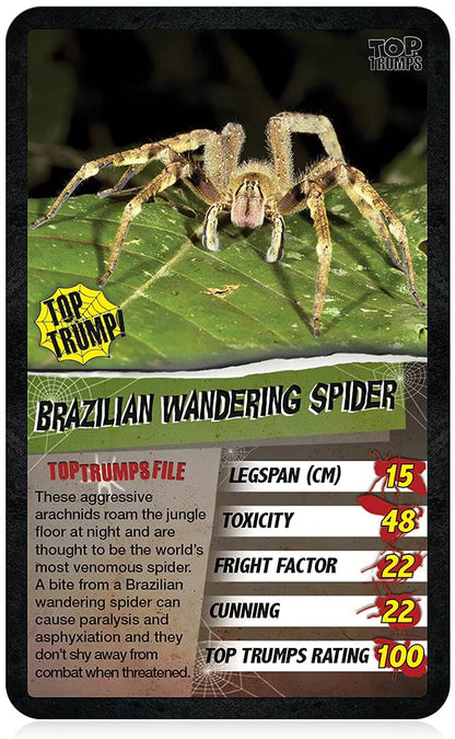 Top Trumps Spiders Card Game 6+
