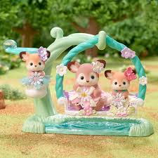 Sylvanian Families Deer Babies Floral Swing 5801 3+