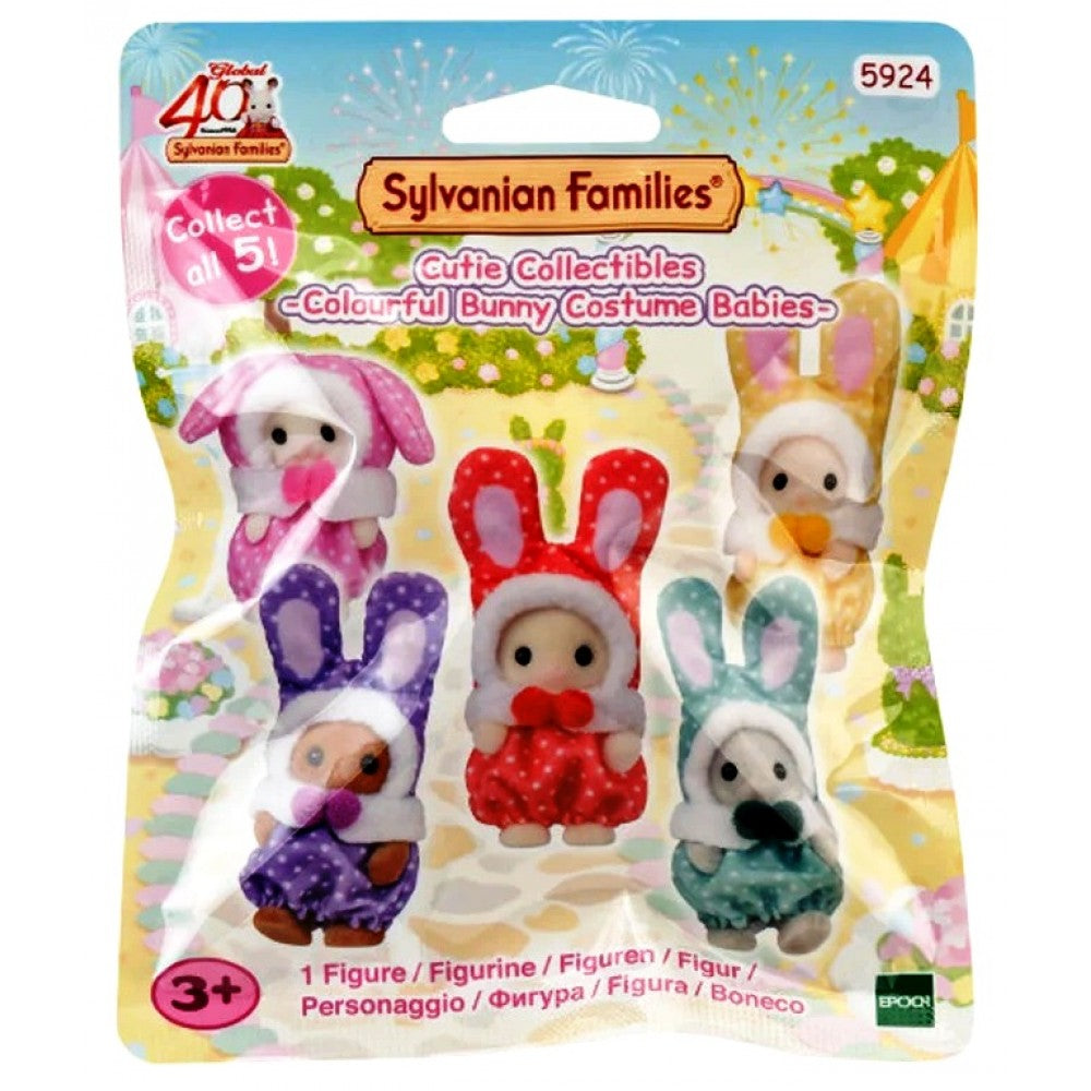 Sylvanian Families Cutie Collectibles - Colourful Bunny Costume Babies by Epoch 3+