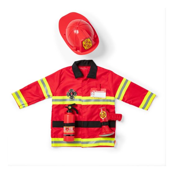 Fireman Dress Up Costume Set Melissa & Doug 3+