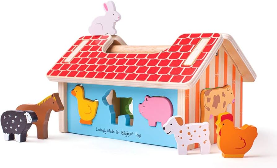 Farmhouse Sorter 12m+ by Big Jigs Toys