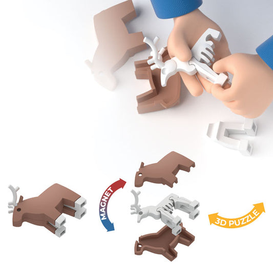 Reindeer - Halftoys Single toy by Brainstorm 3+