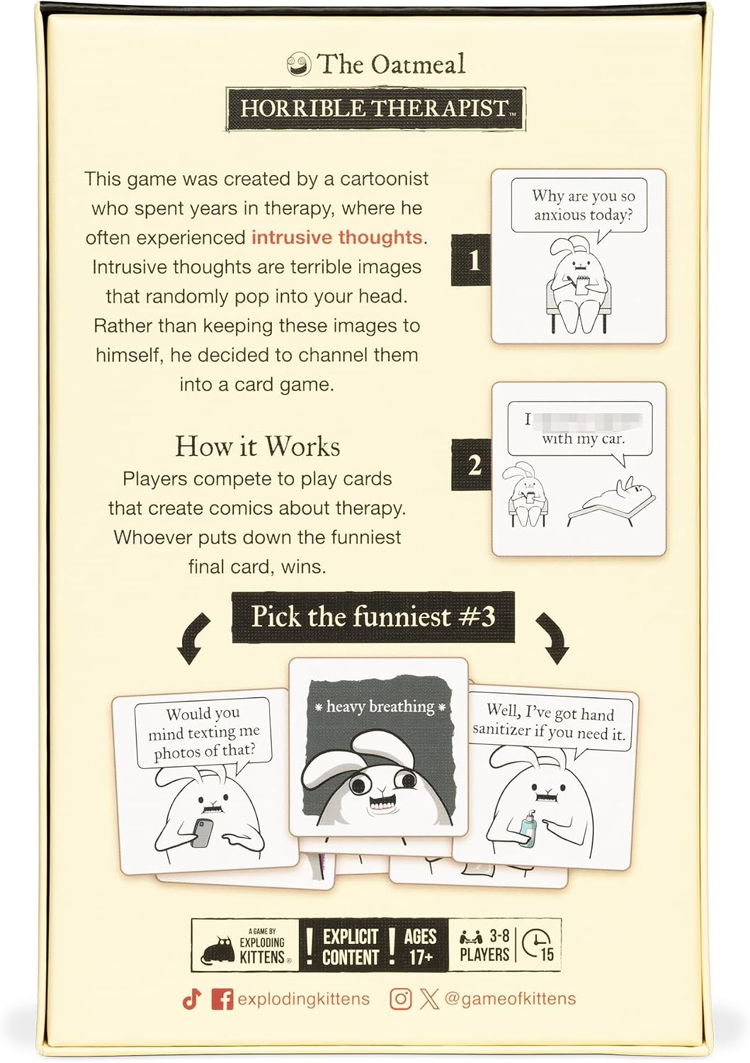 Horrible Therapist by Exploding Kittens 18+