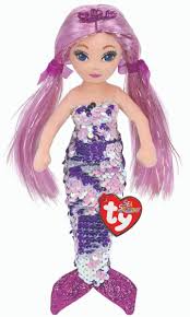 Ty Beanie Sea Sequins Lorelei The Mermaid 15cm DOB July 3rd