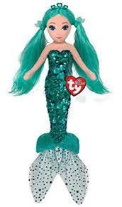 Ty Beanie Sea Sequins Azure The Mermaid 25cm DOB March 27