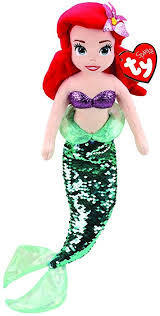 Ariel TY Beanie With Sound 40cm Princess Disney Character