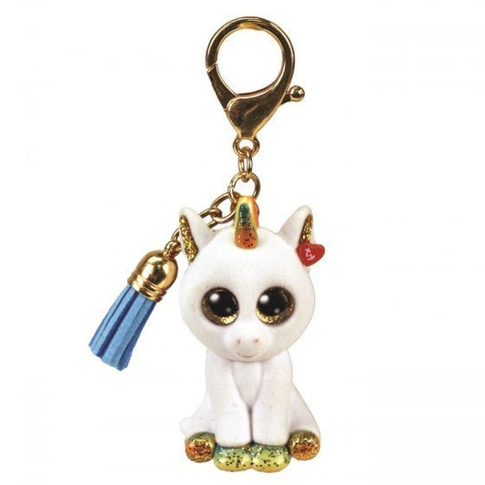 Pixy The Unicorn TY Mini Boo Key Clip Beanie DOB may 26