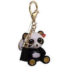 Chi The Panda Mini Boo Key Clip TY Beanie Toy DOB January 25