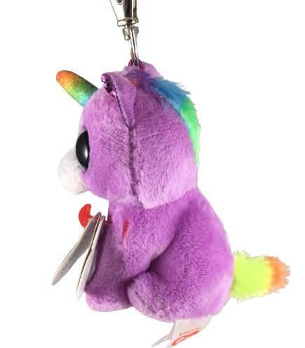 Rosette The Purple Unicorn Key Clip Ty Beanie DOB January 23