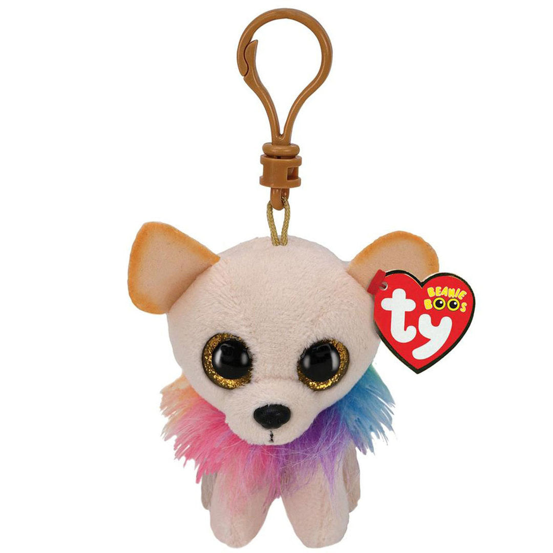 Chewey The Chihuahua Key Clip Ty Beanie Soft Toy DOB March 7