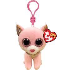 Fiona The Pink Cat Key Clip Ty Beanie DOB February 1