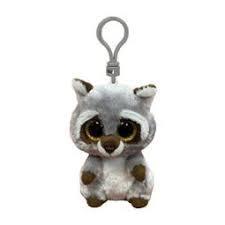 Oakie The Raccoon Key Clip Ty Beanie DOB March 5