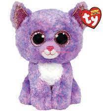 Cassidy The Lavender Cat 15cm Ty Beanie Boos DOB August 11