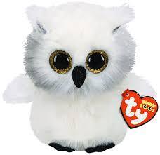 Austin the Owl 15cm Ty Beanie Soft Toy Date of Birth June 2