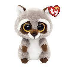 Oakie the Raccoon 15cm Ty Beanie Soft Toy DOB March 5