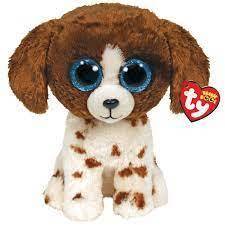 Muddles The Dog 24cm TY Beanie Soft Toy DOB July 22