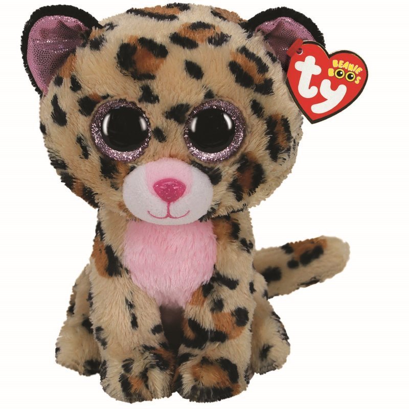 Livvie The Leopard 24cm Ty Beanie Soft Toy DOB August 8
