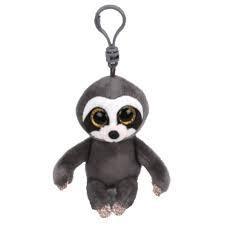Dangler the Sloth Key Clip Ty Beanie Soft Toy DOB February 22