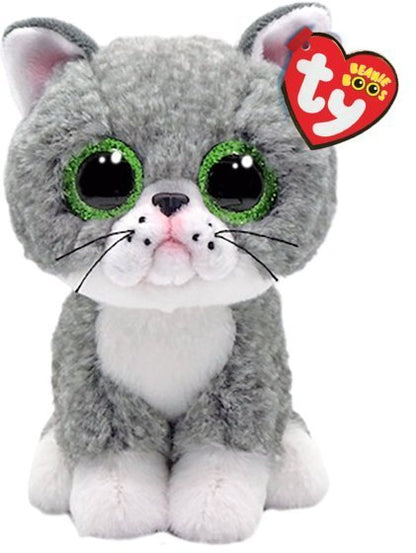 Fergus The Grey Cat Ty Beanie Babies Soft Toy DOB March 31