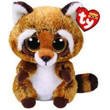 Rusty the Raccoon 15cm Ty Beanie Soft Toy Plush DOB July 11