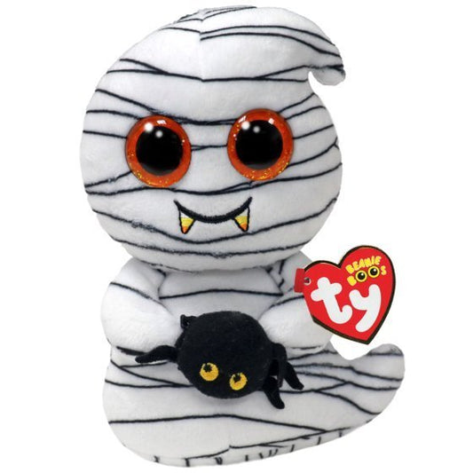 Ooooky The Ghost 15cm TY Beanie Boo Soft Toy DOB September 30