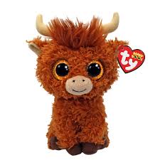Alfie The Highland Cow 15cm Ty Beanie Soft Toy DOB July 20th