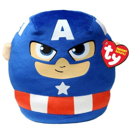 Captain America Marvel Squishy 10inch TY Beanie Squish-A-Boo