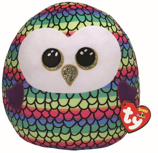 Owen The Owl Squish-A-Boo 25cm Ty Beanie Toy DOB September 12