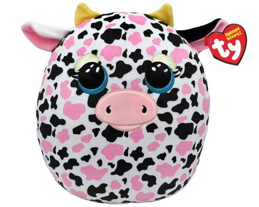 Milkshake The Cow Squish-A-Boo 35cm Ty Beanie DOB January 19
