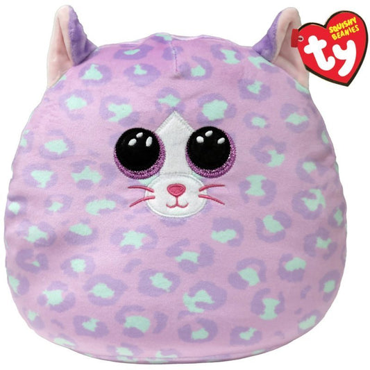 Cassidy The Cat Squish-A-Boo 35cm Ty Beanie Toy DOB August 11