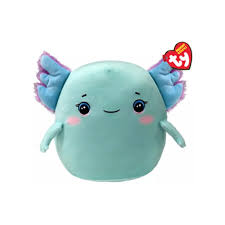 Charlie the Axolotl Squish-A-Boo 25cm Ty Beanie Toy DOB April 16th