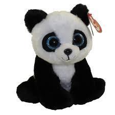 Baboo the Black and White Panda Bear 15cm Ty Beanie DOB May 30