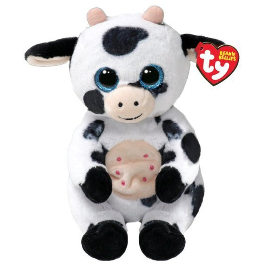 Herdly The Cow 15cm Ty Beanie Bellies Soft Toy DOB July 16