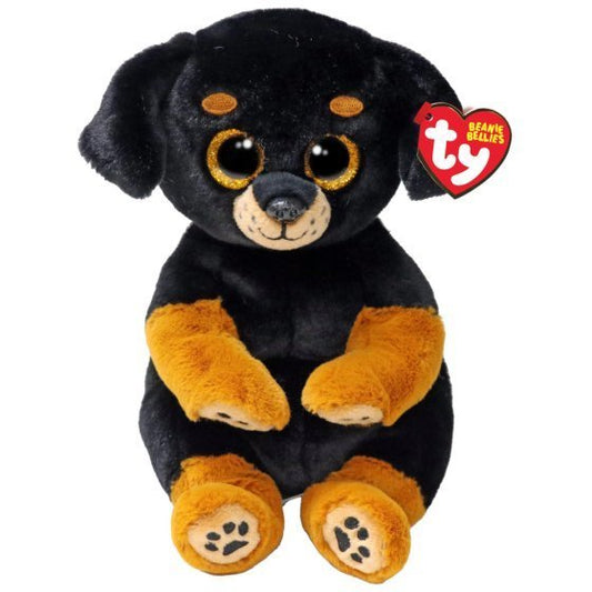 Randi The Rottweiler 15cm Ty Beanie Bellies Soft Toy DOB April 17