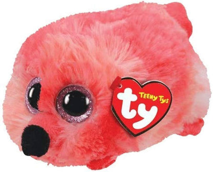 Gilda Flamingo Fluffy Teeny Ty Beanie Soft Toy DOB February 26
